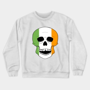 Irish Skull Flag Colors Crewneck Sweatshirt